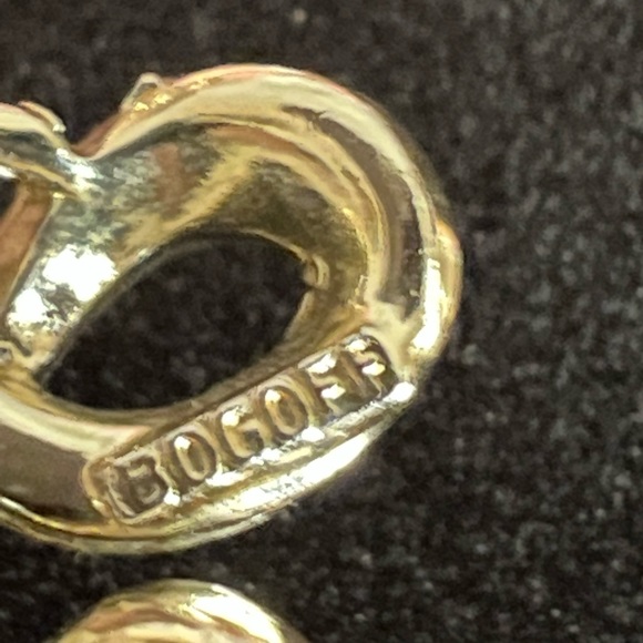 Rare Bogoff gold tone choker without rhinestones - Picture 3 of 3